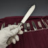 Circa 1930 British Vintage Silver Plated Fish Cutlery 6 Pair Set Hukin & Heath